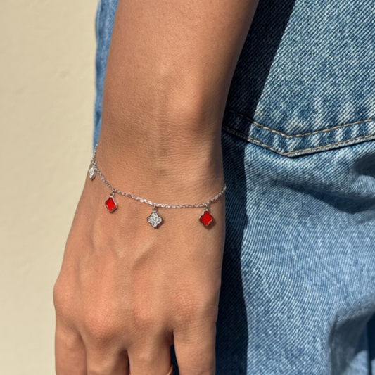 Scarlet Clover Bracelet