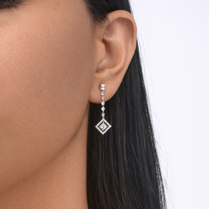 Diamond Drop Earrings