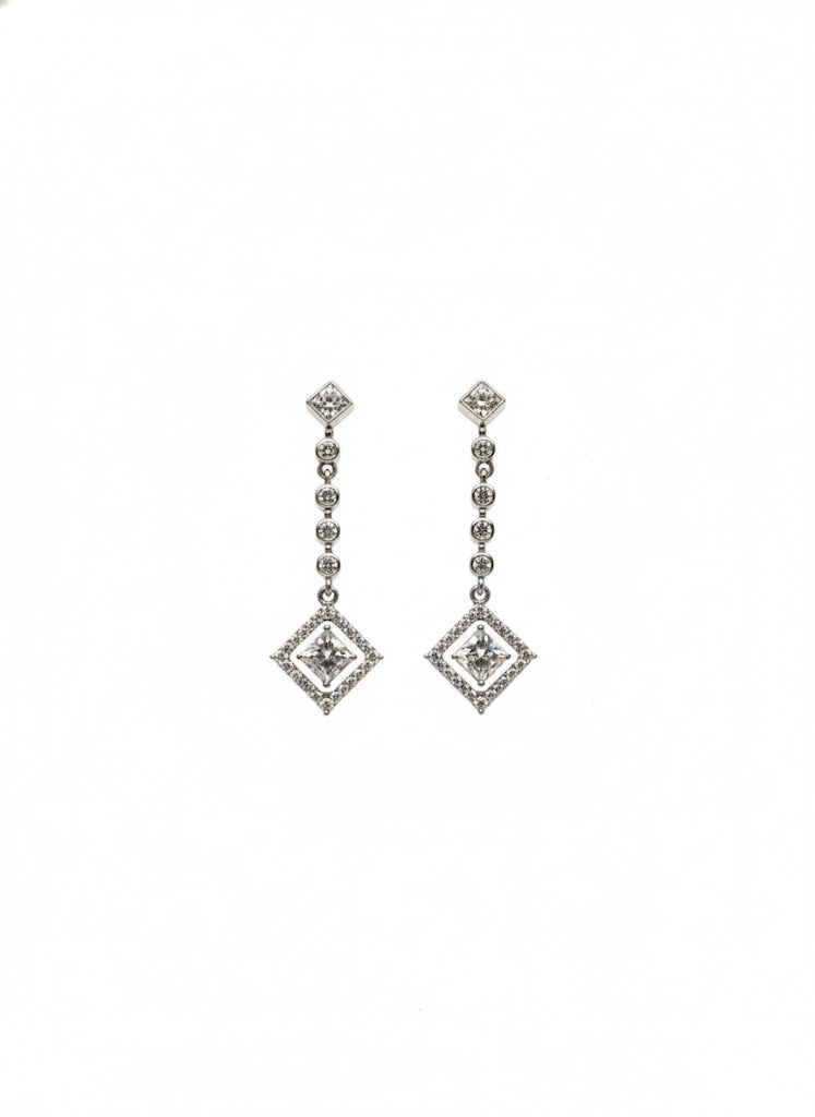 Diamond Drop Earrings