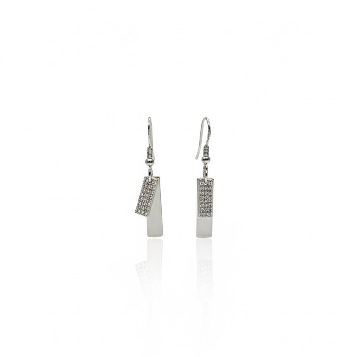 Silver Edge Earrings