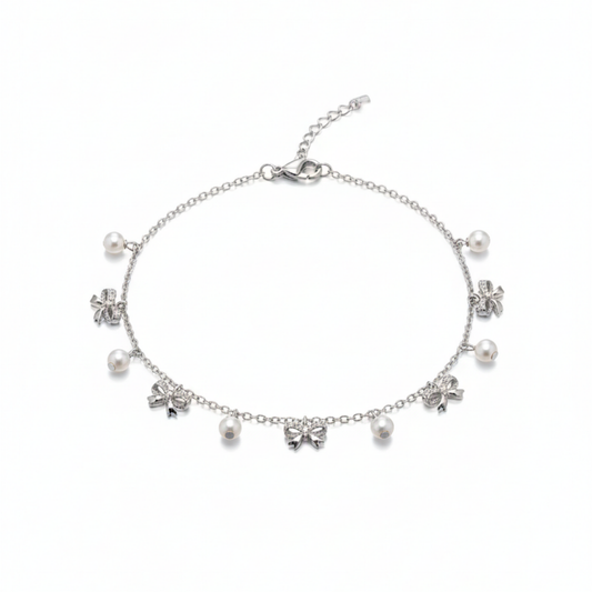 Bow & Pearl Bracelet
